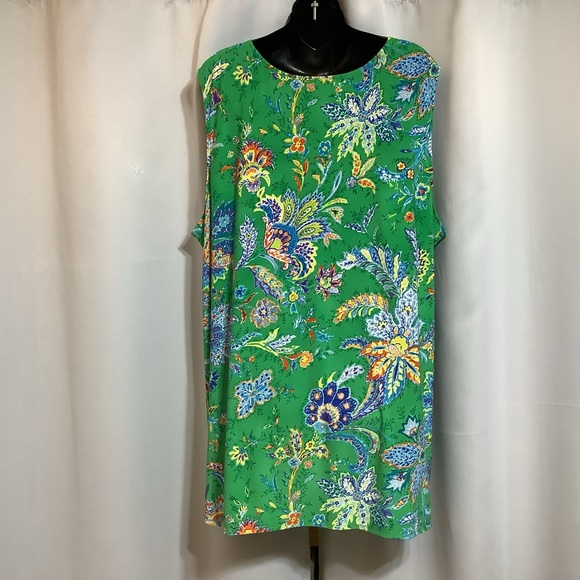 Ralph Lauren Green Floral Blouse Women’s Size 3X - Picture 13 of 13